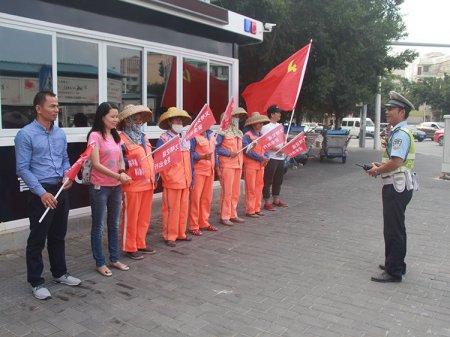 2017年10月24日，站交通崗